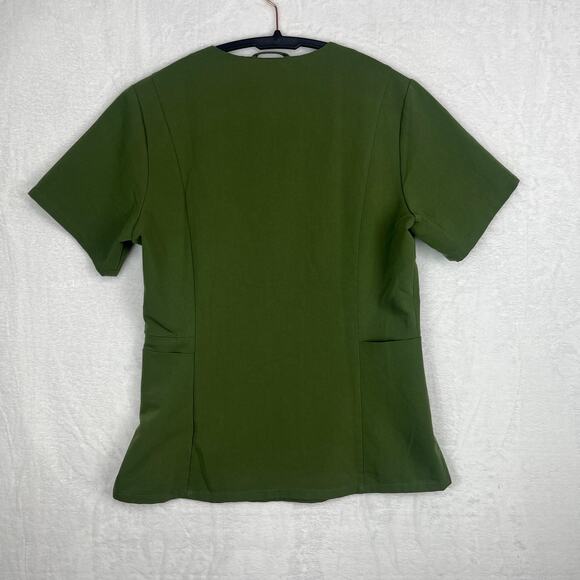 Figs Scrub Set Dark Olive Bristol Slim Henley Top Atlanta HW Skinny Jogger XSXSP - Picture 4 of 16